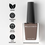 Buy Bella Voste MATTE Nail Polish| Quick Drying Formula| Cruelty Free| Paraben Free & No Harmful Chemicals| Vegan | Lasts for 7 Days & more|Chip Resistant | DEEP MATT Formula with Smooth & Easy Application | Shade no-M03 - Purplle