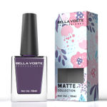 Buy Bella Voste MATTE Nail Polish| Quick Drying Formula| Cruelty Free| Paraben Free & No Harmful Chemicals| Vegan | Lasts for 7 Days & more|Chip Resistant | DEEP MATT Formula with Smooth & Easy Application | Shade no-M04 - Purplle
