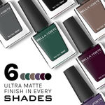 Buy Bella Voste MATTE Nail Polish| Quick Drying Formula| Cruelty Free| Paraben Free & No Harmful Chemicals| Vegan | Lasts for 7 Days & more|Chip Resistant | DEEP MATT Formula with Smooth & Easy Application | Shade no-M04 - Purplle