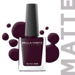 Buy Bella Voste MATTE Nail Polish| Quick Drying Formula| Cruelty Free| Paraben Free & No Harmful Chemicals| Vegan | Lasts for 7 Days & more|Chip Resistant | DEEP MATT Formula with Smooth & Easy Application | Shade no-M05 - 9 ml - Purplle