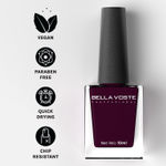 Buy Bella Voste MATTE Nail Polish| Quick Drying Formula| Cruelty Free| Paraben Free & No Harmful Chemicals| Vegan | Lasts for 7 Days & more|Chip Resistant | DEEP MATT Formula with Smooth & Easy Application | Shade no-M05 - 9 ml - Purplle