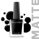 Buy Bella Voste MATTE Nail Polish| Quick Drying Formula| Cruelty Free| Paraben Free & No Harmful Chemicals| Vegan | Lasts for 7 Days & more|Chip Resistant | DEEP MATT Formula with Smooth & Easy Application | Shade no-M06 - Purplle