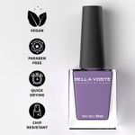 Buy Bella Voste Gel Shine Nail Paints | Quick Drying Formula | Cruelty Free | Paraben Free & No Harmful Chemicals| Vegan | Lasting for 7 Days & more | Chip Resistant | High Shine Formula with Smooth & Easy Application | Shade no - R02 - 10 ml - Purplle