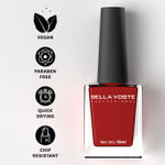 Buy Bella Voste Gel Shine Nail Paints | Quick Drying Formula | Cruelty Free | Paraben Free & No Harmful Chemicals| Vegan | Lasting for 7 Days & more | Chip Resistant | High Shine Formula with Smooth & Easy Application | Shade no - R03 - 10 ml - Purplle