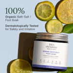 Buy Juicy Chemistry Organic Bath Salt / Foot Soak Fortified with Lemon + Lavender, 100 gm | Detoxifies, Soothes & Refreshes | Relaxing Aromatherapy & Skin Softening - Purplle