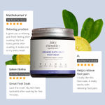 Buy Juicy Chemistry Organic Bath Salt / Foot Soak Fortified with Lemon + Lavender, 100 gm | Detoxifies, Soothes & Refreshes | Relaxing Aromatherapy & Skin Softening - Purplle