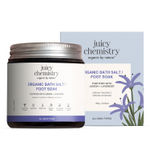 Buy Juicy Chemistry Organic Bath Salt / Foot Soak Fortified with Lemon + Lavender, 100 gm | Detoxifies, Soothes & Refreshes | Relaxing Aromatherapy & Skin Softening - Purplle