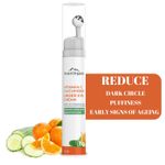 Buy Aravi Organic Vitamin C Under Eye Cream For Dark Circles, Wrinkles & Fine Lines - With Vitamin C, Cucumber and Hylunoric Acid - Cooling Gel & Roller For Men & Women -15 ml - Purplle