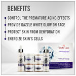 Buy Vedicline Diamond Tejas Skin Care Facial Kit ,Reduce Dullness, Signs of Ageing with Jojoba Oil, Diamond Bhasma and Vitamin B3 For Natural Glowing Face, 600ml - Purplle