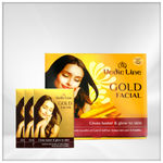 Buy Vedicline Gold Facial Kit, Improves Skin Texture & Skin Elasticity with Sandalwood, Saffron & Gold Dust for Golden Glowing Skin, 490ml - Purplle