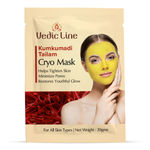 Buy Vedicline Kumkumadi Tailam Cryo Mask Minimizes Pigmentation, Wrinkles & Uplifting Sagging Skin With Aloe Vera And Coconut Oil For Youthful Looking Skin, 20mg - Purplle