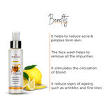 Buy Vedicline Vitamin C Face Wash, Reduce Dirt & Impurities, Dark Spots with Citrus Lemon Extract, Aloe Vera for Radiant Skin, 100 ml - Purplle