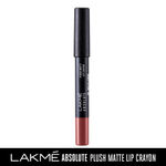 Buy Lakme Absolute Plush Matte Lip Crayon 302 Roasted Almond (2.8 gm) - Purplle
