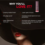Buy Colorbar Velvet Matte Lipstick Bare 58 - Red (4.2 gm) - Purplle
