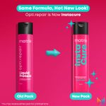 Buy Matrix Opti.Repair Professional Liquid Protein Shampoo for Damaged Hair Repairs Damage from 1st Use Reduced Split Ends, Breakage, Knotting, 350 ml - Purplle