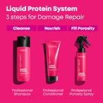 Buy Matrix Opti.Repair Professional Liquid Protein Shampoo, Repairs Damaged Hair from 1st Use, 350ml - Purplle