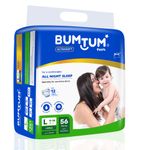 Buy Bumtum Baby Diaper Pants with Leakage Protection -9 to 14 Kg (Large, 56 Count, Pack of 1) - Purplle