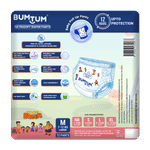Buy Bumtum Chota Bheem Baby Diaper Pants with Leakage Protection -7 to 12 Kg (Medium, 72 Count, Pack of 1) - Purplle