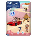 Buy Bumtum Chota Bheem Baby Diaper Pants with Leakage Protection -12 to 17 Kg (XL, 54 Count, Pack of 1) - Purplle