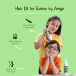 Buy Amigo Hair Oil for Kids with Jojoba & Hibiscus extracts, Paraben & Sulfate Free for Healthy & Strong Hair (150 ml) - Purplle