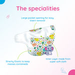 Buy Bumtum Premium Cloth Diaper Navy Blue Yellow + Panty ( BIRTHDAY Yellow) 1 Pc - Purplle