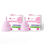 Buy everteen Large Reusable Menstrual Cup with No Leakage and Odor - Rash Free, Pack 2 (30 ml) - Purplle