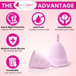 Buy everteen Large Reusable Menstrual Cup with No Leakage and Odor - Rash Free, Pack 2 (30 ml) - Purplle
