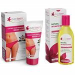 Buy everteen Combo Bikini Line Hair Remover Cream (50 gm) and Natural Intimate Wash (105 ml) for Women - Purplle