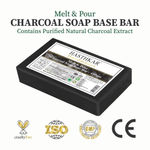 Buy Hasthkar Handmades Soap Base Bar For Soap Making Charcoal Melt & Pour Clear Transparent Glycerine Soap base | SLS & SLES Paraben Free | 450Gm - Purplle