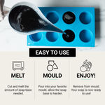 Buy Hasthkar Handmades Soap Base Bar For Soap Making Charcoal Melt & Pour Clear Transparent Glycerine Soap base | SLS & SLES Paraben Free | 450Gm - Purplle