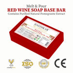 Buy Hasthkar Handmades Soap Base Bar For Soap Making Red Wine With Pomegranate Extract Melt & Pour Clear Transparent Glycerine Soap base SLS & SLES Paraben Free 450Gm - Purplle