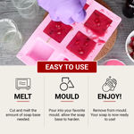 Buy Hasthkar Handmades Soap Base Bar For Soap Making Red Wine With Pomegranate Extract Melt & Pour Clear Transparent Glycerine Soap base SLS & SLES Paraben Free 450Gm - Purplle