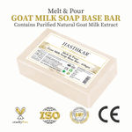 Buy Hasthkar Handmades Soap Base Bar For Soap Making Goat Milk Melt & Pour Clear Transparent Glycerine Soap base | SLS & SLES Paraben Free | 450Gm - Purplle