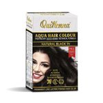 Buy QuikHenna Aqua Powder 1N Natural Black Hair Color For Unisex 110g - Purplle