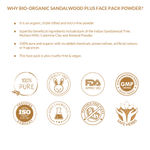Buy Indus Valley BIO Organic Sandalwood Face Pack Powder (200 g) - Purplle