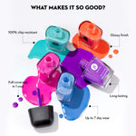 Buy SUGAR Cosmetics Tip Tac Toe Nail Lacquer Classic | Long-lasting, 100% Chip-resistant & Glossy Finish | 10ml - 04 Purple Passion - Purplle