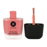 Buy SUGAR Cosmetics Tip Tac Toe Nail Lacquer Classic | Long-lasting, 100% Chip-resistant & Glossy Finish | 10ml - 10 Coral Compass - Purplle