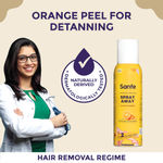 Buy Sanfe Painless & Detan Hair Removal Spray Foam - 200 ml | For Chest, Legs, Arms & UnderArm | Removes Hair in 10 Minutes with Skin Detan | Orange Peel, Aloevera, Vitamin E & Niacinamide - Purplle