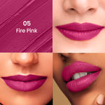 Buy Swiss Beauty HD Matte Lipstick Fire Pink 05 (3.5 gm) - Purplle
