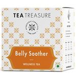Buy Tea Treasure Belly Soother Tea -10 Pyramid Tea Bags - Purplle