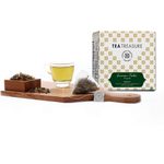 Buy Tea Treasure Lemon Tulsi Green Tea - 10 Pyramid Tea Bags - - Purplle