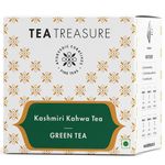 Buy Tea Treasure Kahwa Green Tea - 10 Pyramid Tea Bags - Purplle
