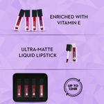Buy SUGAR Cosmetics Smudge Me Not Mini Liquid Lipstick Sets for Women | Transferproof & Waterproof | Lasts Upto 12+Hours | Pack of 4 - Nude Shades - Purplle