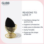 Buy GUBB Beauty Blender Stand, Makeup Sponge Holder - Golden - Purplle