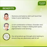 Buy Vaadi Herbals Kesar Chandan Facial Bar with Extract Orange Peel (25 g) (Pack of 4) - Purplle