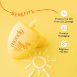 Buy Moody Vitamin C Hydrating Fluid Sunscreen SPF 50 PA +++ Mandarin Orange & Vitamin E (50 ml) - Purplle