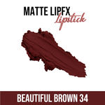 Buy C2P Pro Matte Lip FX Lipstick - Beautiful Brown 34 - Purplle