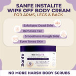 Buy Sanfe Detan Face Cream Instalite Detan Wipe Off 200 gm | With Glycoclear Technology | 1 Tone Brighter in 10 mintues | For Legs, Arms and Back | Detan Cream for Tan Removal & Glowing Skin - Purplle