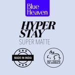 Buy Blue Heaven Hyperstay Super Matte Lipstick - MaroonMania, 728. 2.2gm - Purplle