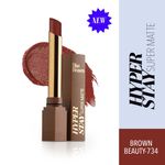 Buy Blue Heaven Hyperstay Super Matte Lipstick-Brown Beauty, 734, 2.2gm - Purplle
